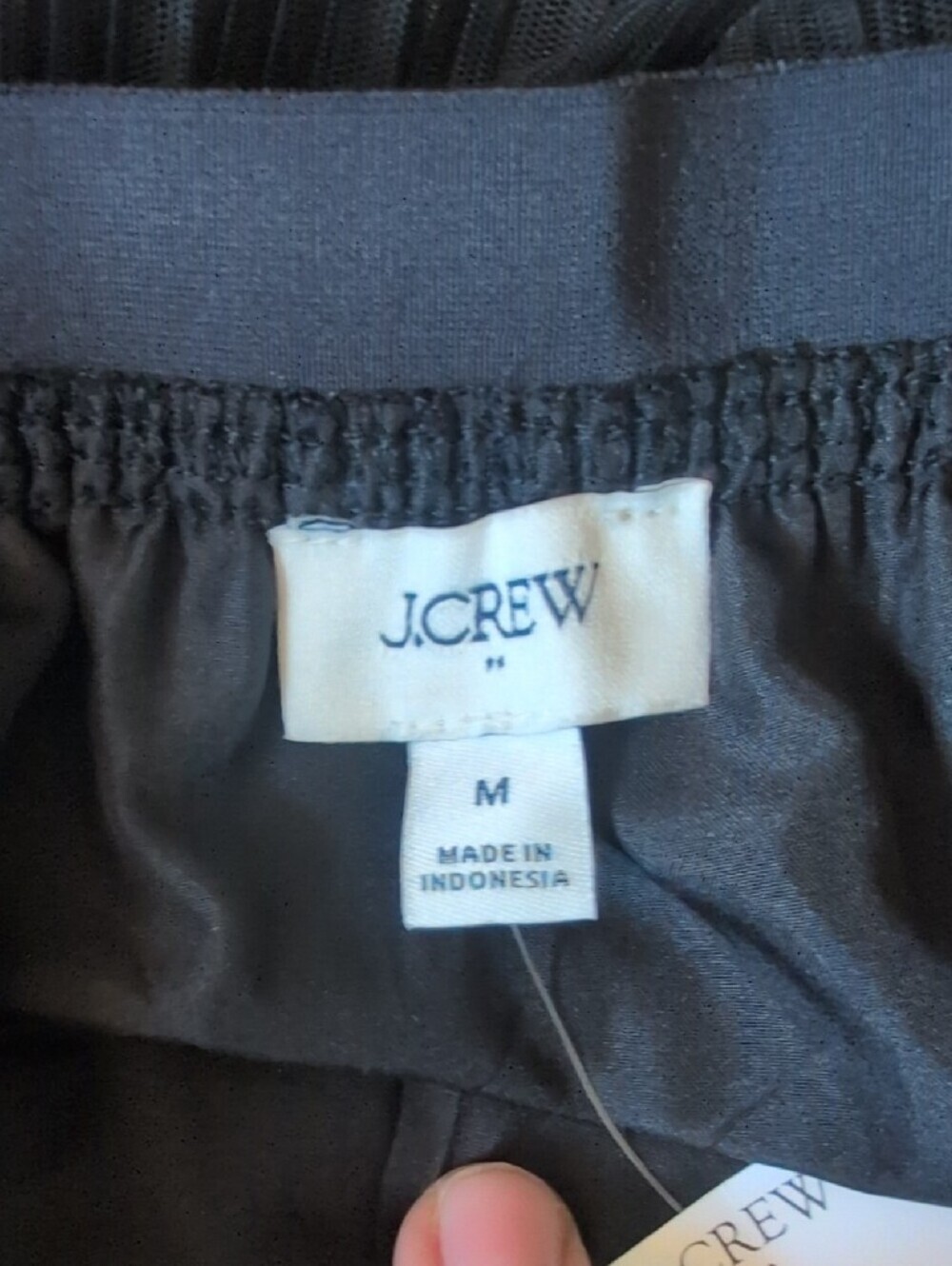 J. Crew Black Tiered Pleated A-Line Skirt - Picture 2 of 5